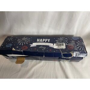 Set of 2 Patriotic LED Birch Tree‎ Lights Red White Blue Star Independence Day
